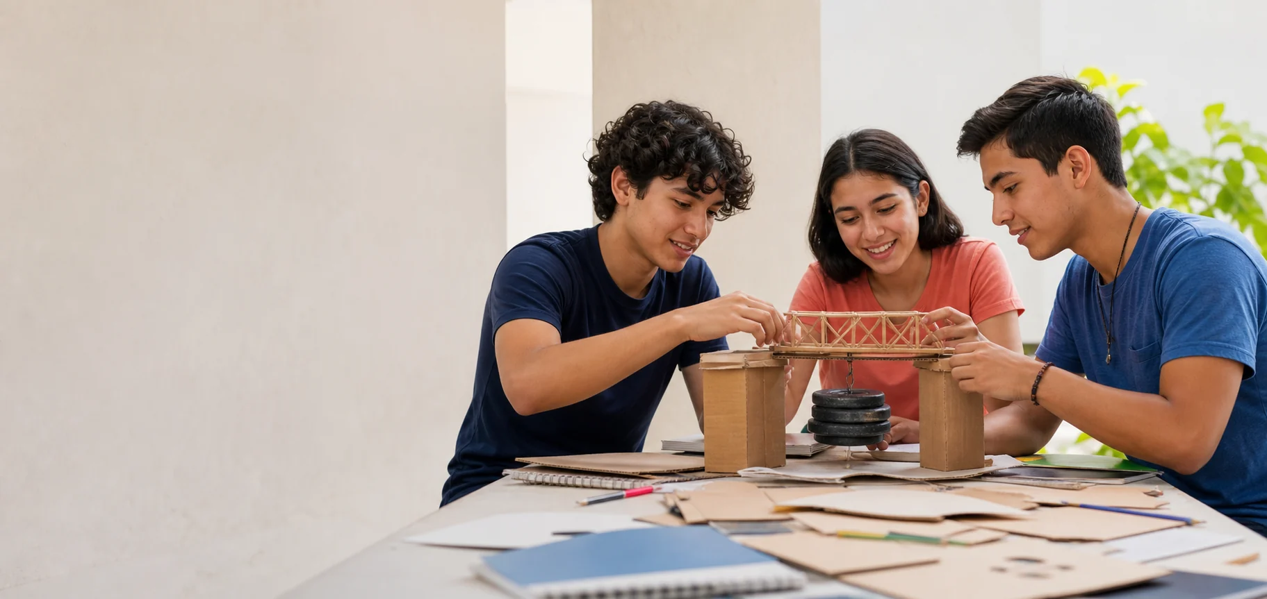Estudiantes de bachillerato participando en una actividad académica.